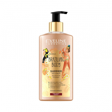 Iluminator pentru corp cu particule aurii, Brazilian Body Shimmer, 150ml [0]