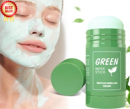 Ingrijirea tenului - Mască pentru Față cu Ceai Verde – Curățare Profundă, Antiacnee & Împotriva Punctelor Negre, Green Tea Oil Clean, 40 g