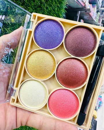 PALETE - Paleta Beauty, 6 culori pigmentate sidefate, PINK KEY