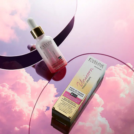Primer Unicorn 2 in 1 Magic Drops Make-up Primer si Beauty Serum, Eveline Cosmetics [4]