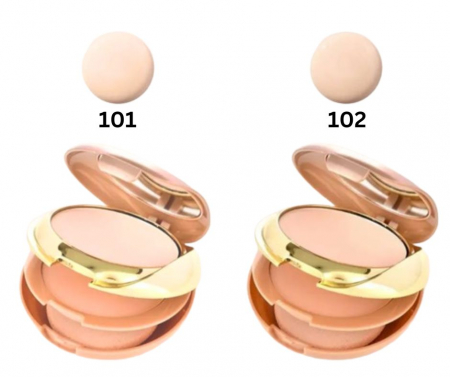 Fond de ten si Pudra compact TLM, cu buretel inclus, 30g [1]