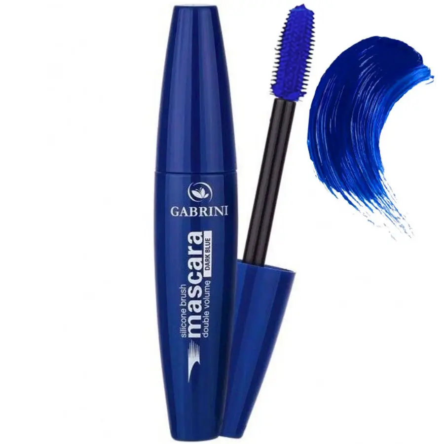 Rimel Gabrini Mascara Double Volume Silicone Brush, Albastru inchis [2]