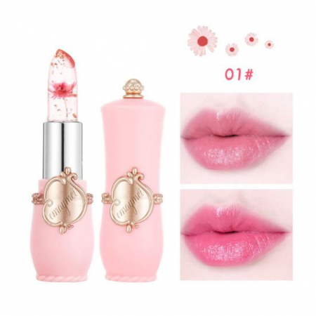 LIP GLOSS/ LUCIU DE BUZE - Ruj cu floare, balsam de buze hidratant