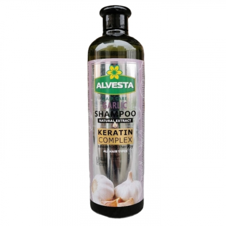 INGRIJIRE PAR - Sampon par, impotriva caderii parului si pentru crestere rapida, cu Usturoi si  Keratina, 700 ml