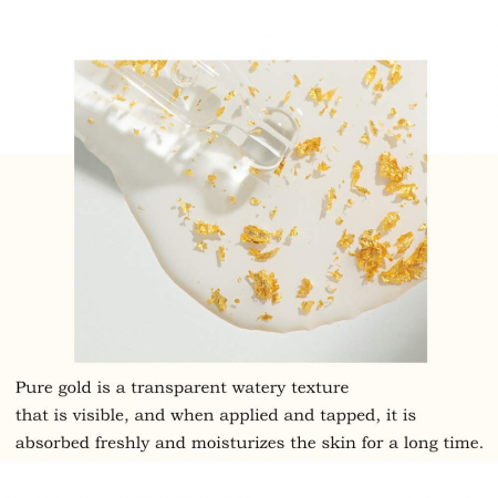 Ser Antirid cu Foite Aur 24K si Acid Hialuronic, 99.9% Pure Gold,  Goldzan By SkinNature, 100 ml [5]