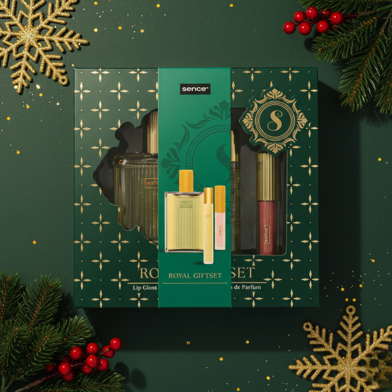 Set Cadou cu 3 produse, Parfum si Lip Gloss, Royal GiftSet, Sence [1]
