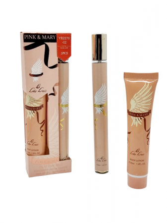 INGRIJIRE CORP - Set Cadou pentru femei cu Mini Parfum si Crema de maini, Pink&Mary, 2*35ml