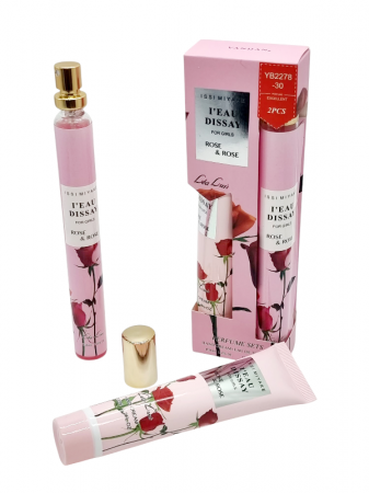 Set Cadou pentru femei cu Mini Parfum si Crema de maini, Rose, 2*35ml [3]