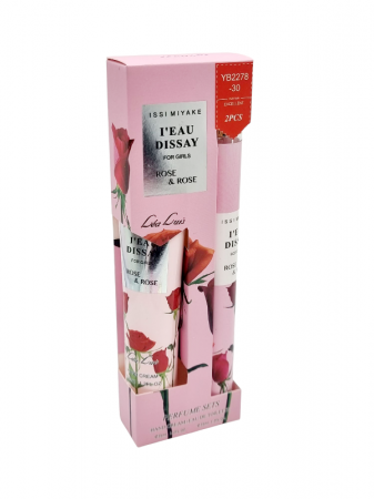 Set Cadou pentru femei cu Mini Parfum si Crema de maini, Rose, 2*35ml [1]