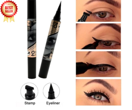 MACHIAJ - Tus/Eyeliner cu stampila, negru,  Qiaoanna