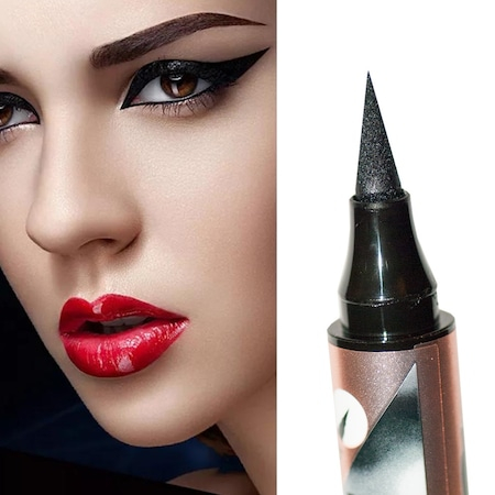 Tus/Eyeliner cu stampila, negru,  Qiaoanna [3]
