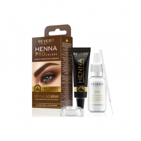 SPRÂNCENE - Vopsea de sprancene Henna Pro Colors, Revers, Maro deschis 2.0, 15ml