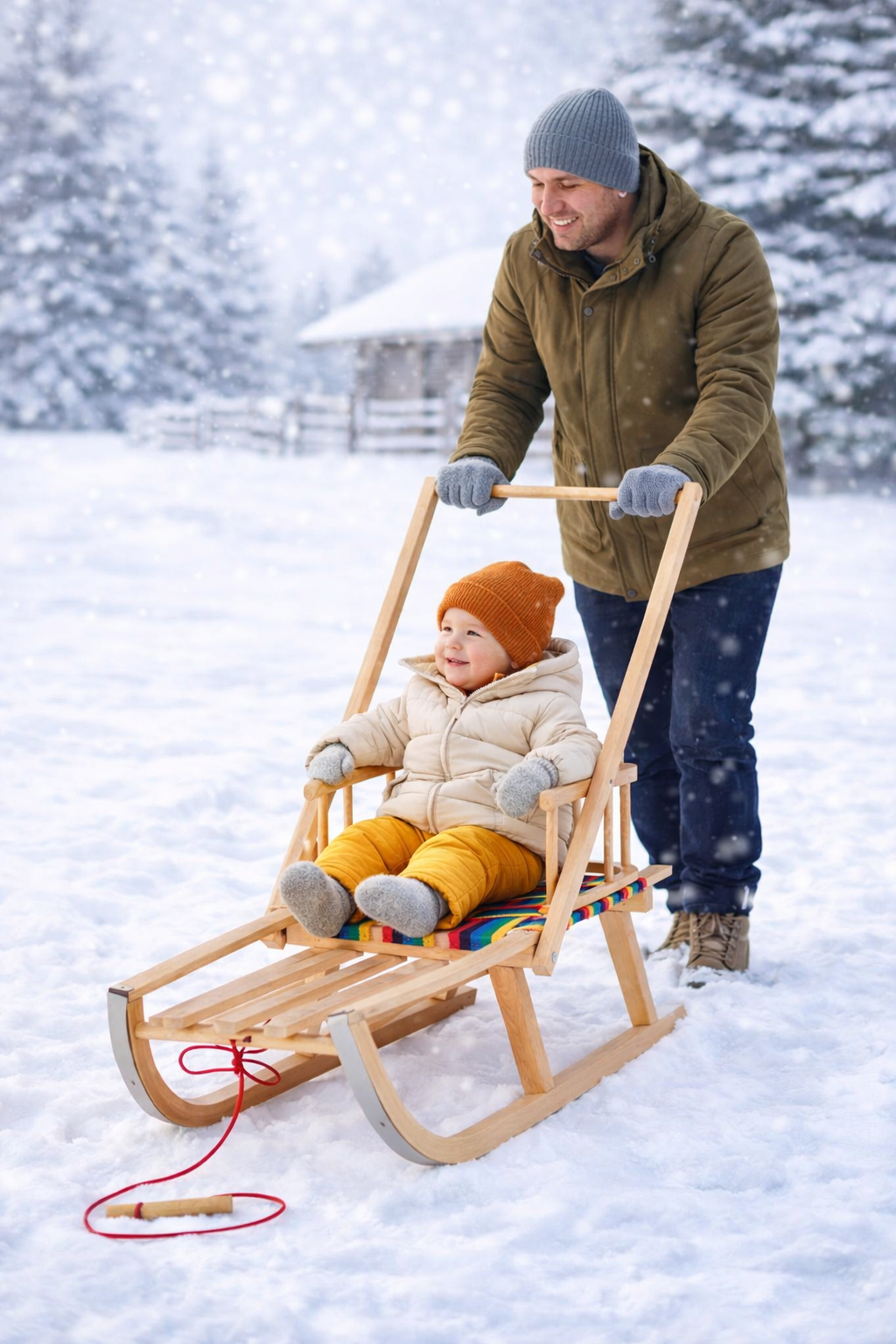De ce sania cu împingător este mai sigură pentru copiii mici