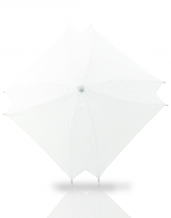 Umbreluta de soare ajustabila cu protectie solara UV 50+, pentru carucior bebelusi, alb, Bexa [3]