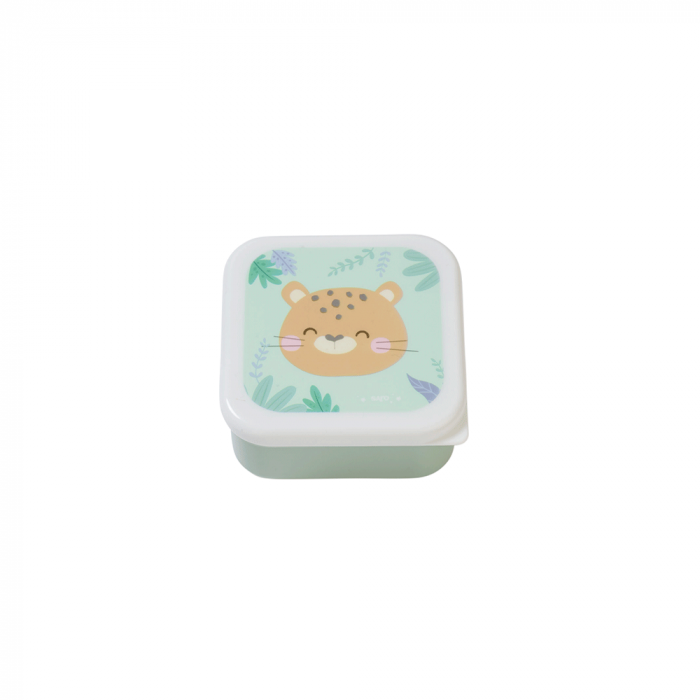 Caserola pentru pranz, set 3 bucati, marimi diferite,  “Jungle Cheetahs” Mint [4]