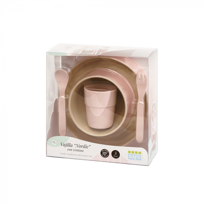 Set complet de masa, 5 piese, cu ventuza, "Nordic" Mint [2]