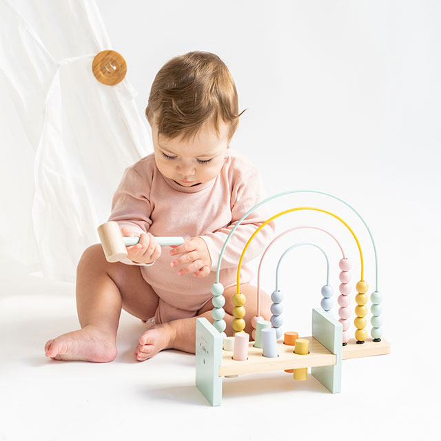 Abac din lemn sub forma de curcubeu, Saro Baby [4]
