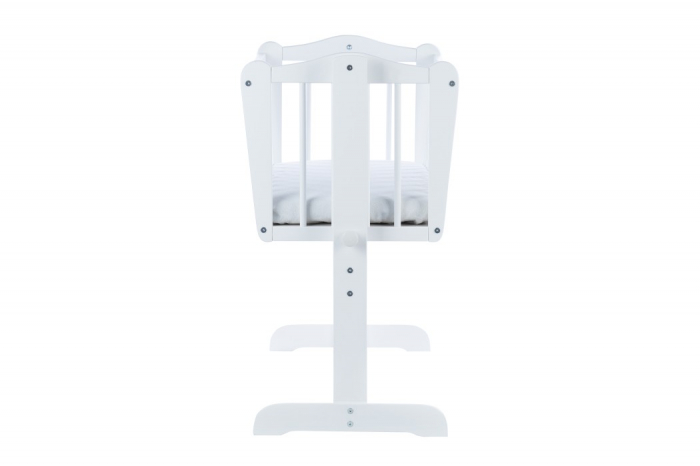 Patut mic cu leganare, alb, 80x40 cm [4]
