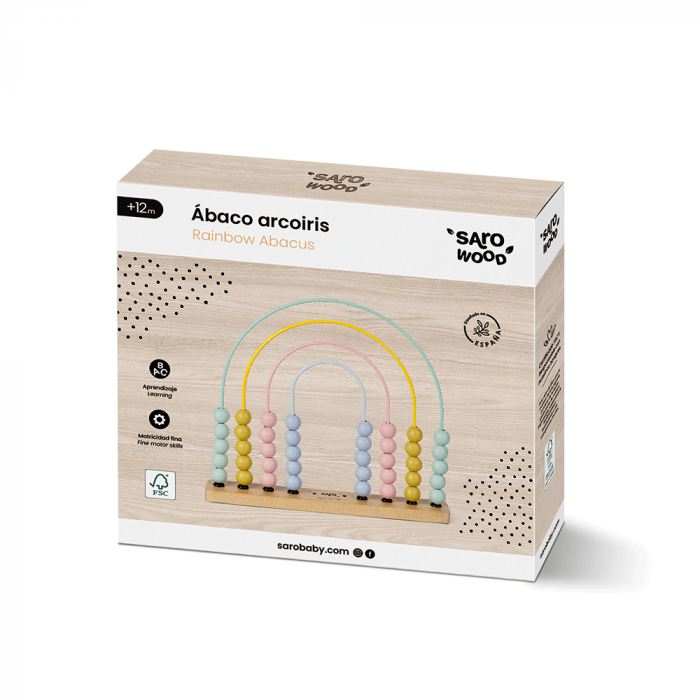 Abac din lemn sub forma de curcubeu, Saro Baby [5]