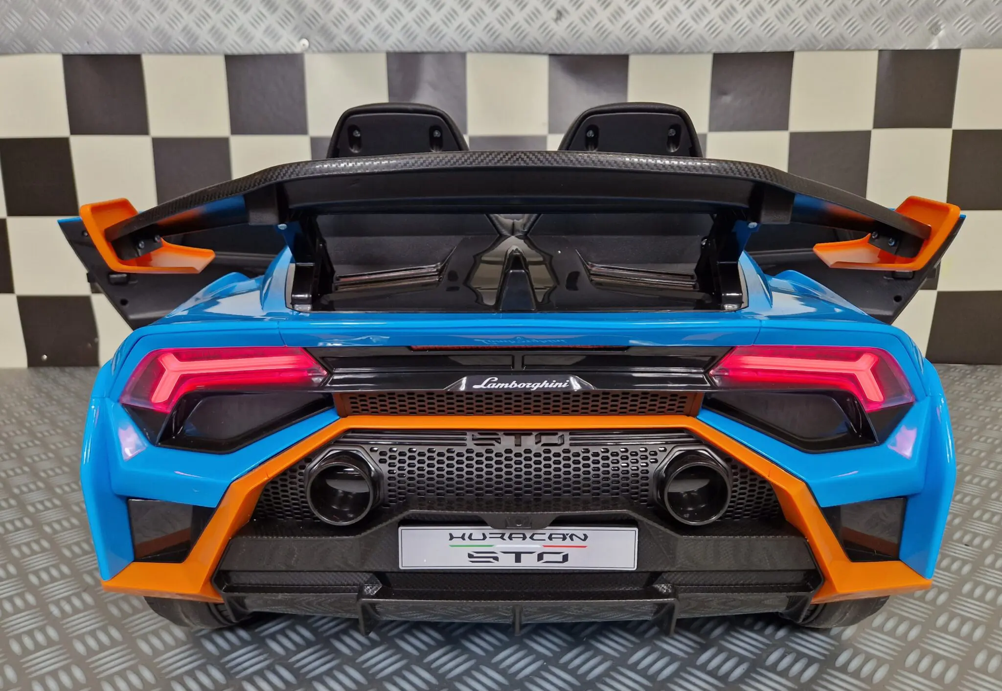 Mașinuță Electrică Copii Lamborghini Huracan STO 12V, Funcție Drift, Telecomandă 2.4G, Bluetooth, USB, Șa Piele, 3-5 ani [13]