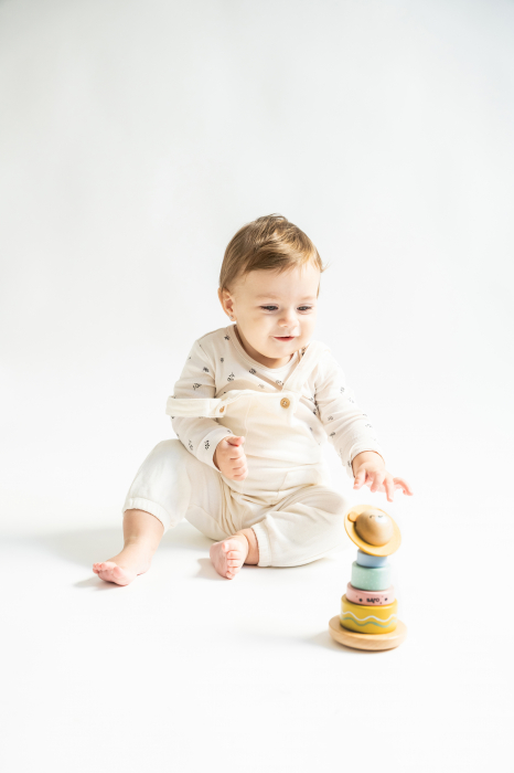 Jucarie din lemn FSC pentru stivuire, Saro Baby [11]