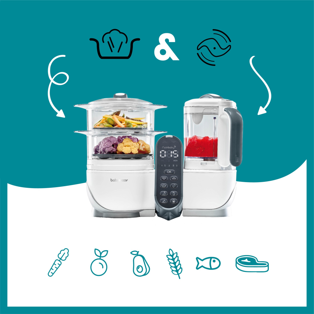 Babymoov - Robot multifunctional 5 in 1 Nutribaby (+) Loft White [8]