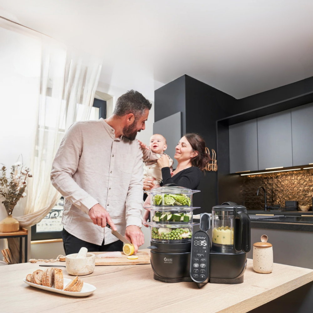 Babymoov - Robot multifunctional 5 in 1 Nutribaby (+) XL, Mineral Black [8]