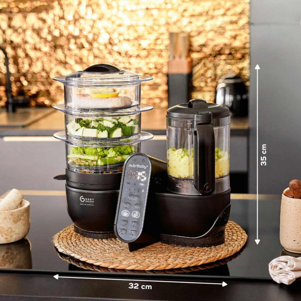 Babymoov - Robot multifunctional 5 in 1 Nutribaby (+) XL, Mineral Black [6]