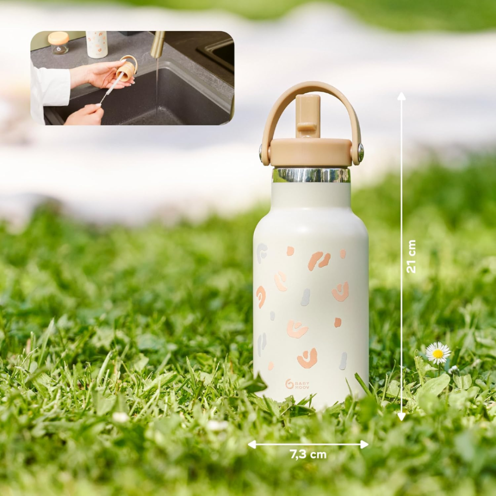 Babymoov - Sticla termoizolanta din inox Little Explorer Animal Print Ivory [6]