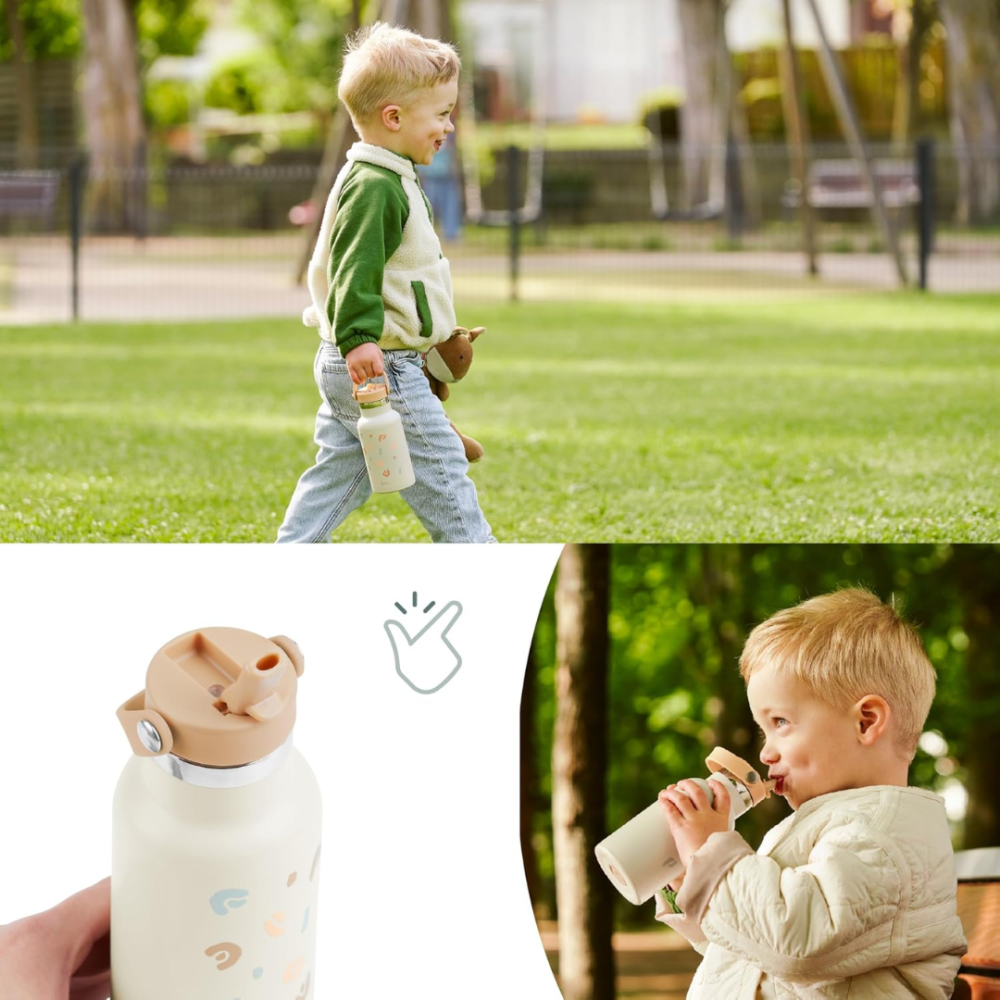 Babymoov - Sticla termoizolanta din inox Little Explorer Animal Print Ivory [7]