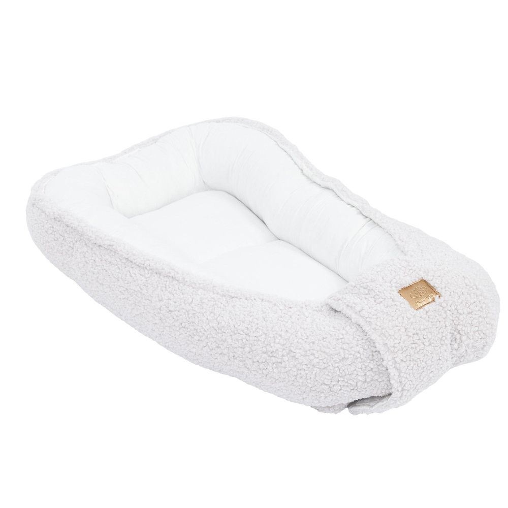 Babynest pentru bebeluși MeowBaby® Bearly Off White – spațiu sigur pentru somn și joacă - Copie [1]