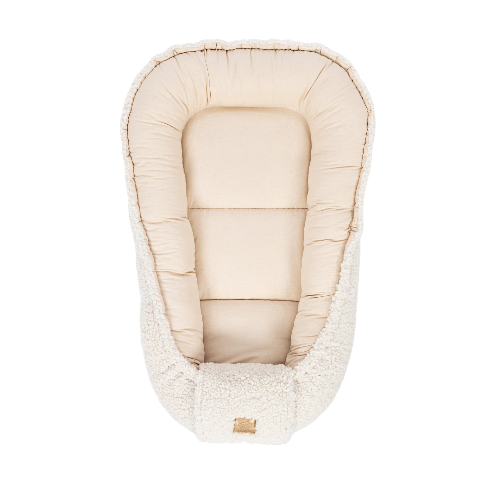 Babynest pentru bebeluși MeowBaby® Bearly Off White – spațiu sigur pentru somn și joacă - Copie [5]