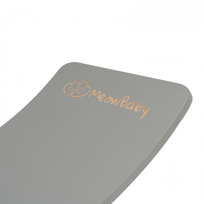 Balance board - Placa de echilibru din lemn gri pentru copii cu fetru presat gri, MeowBaby® [3]