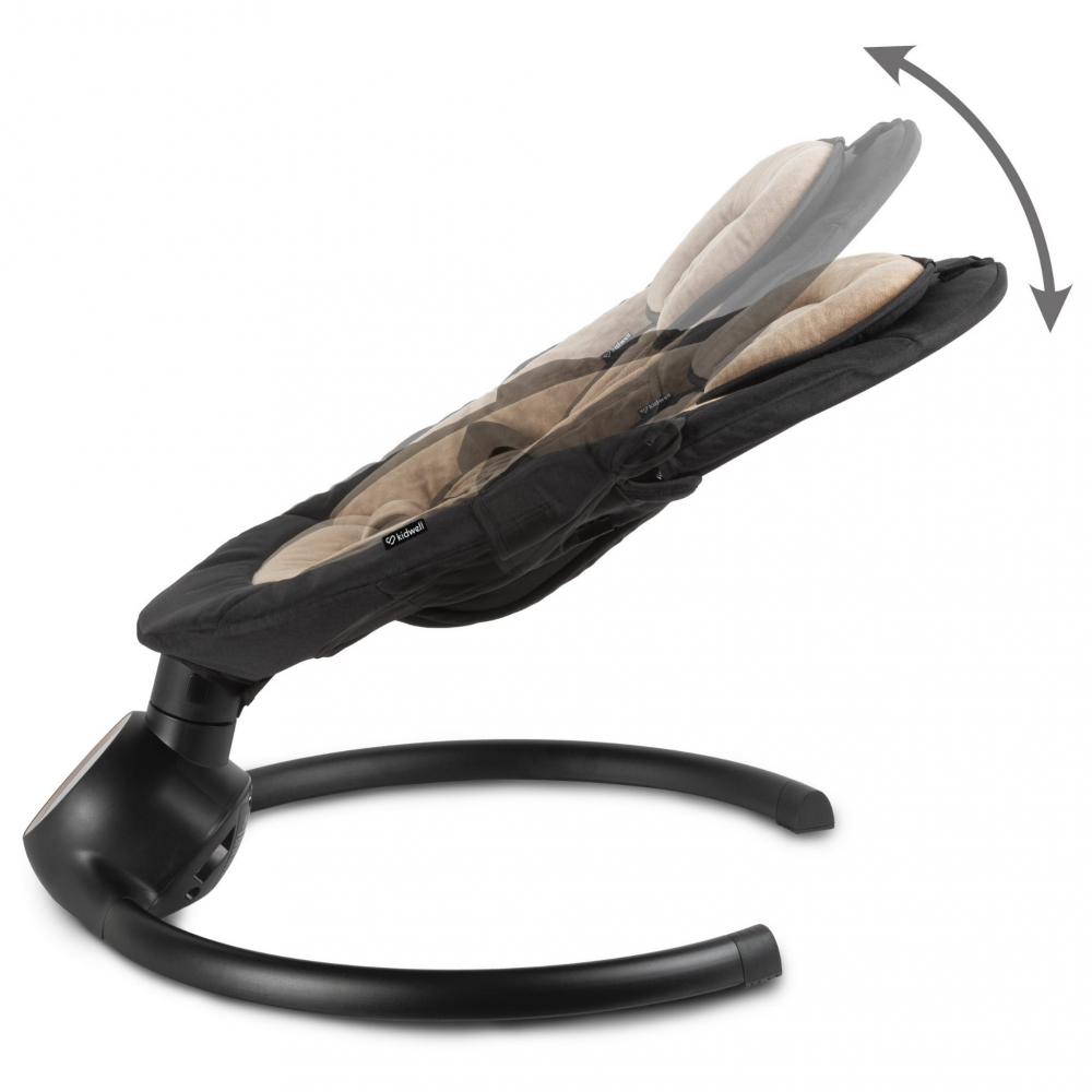 Balansoar leagan electric 2 în 1, Bluetooth,  REVE Negru/Auriu [3]