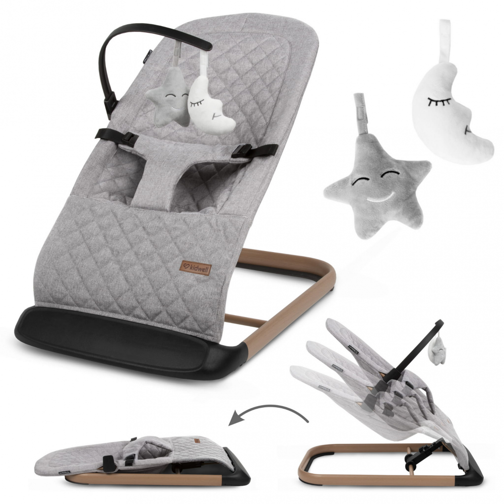 Balansoar pentru copii Kidwell Laro Full - Wooden Grey [1]