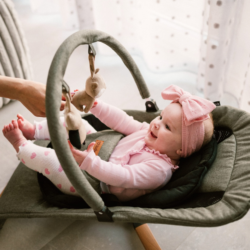 Balansoar pentru bebeluși Kidwell RUBI Gold/Negru – confort, siguranță și relaxare din primele zile [13]