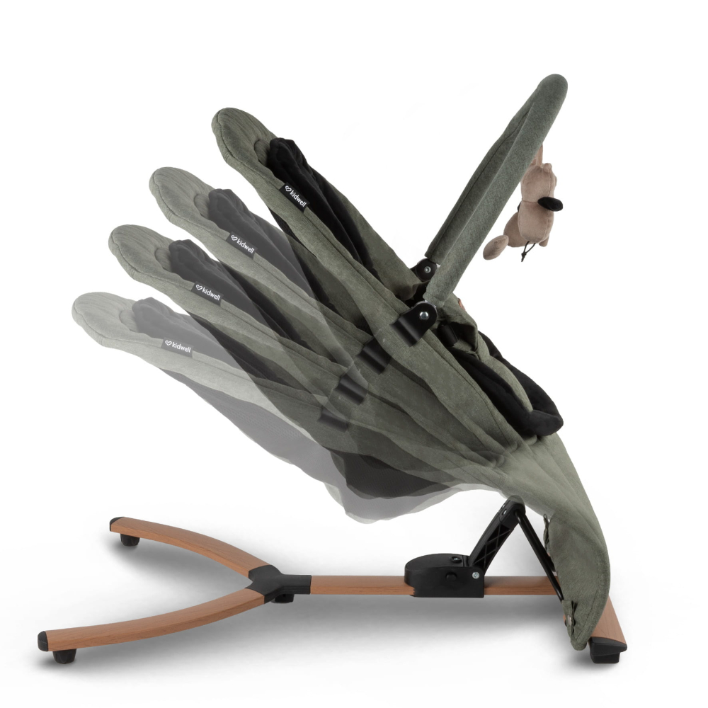 Balansoar pentru bebeluși Kidwell RUBI Verde/Negru – confort, siguranță și relaxare din primele zile [8]