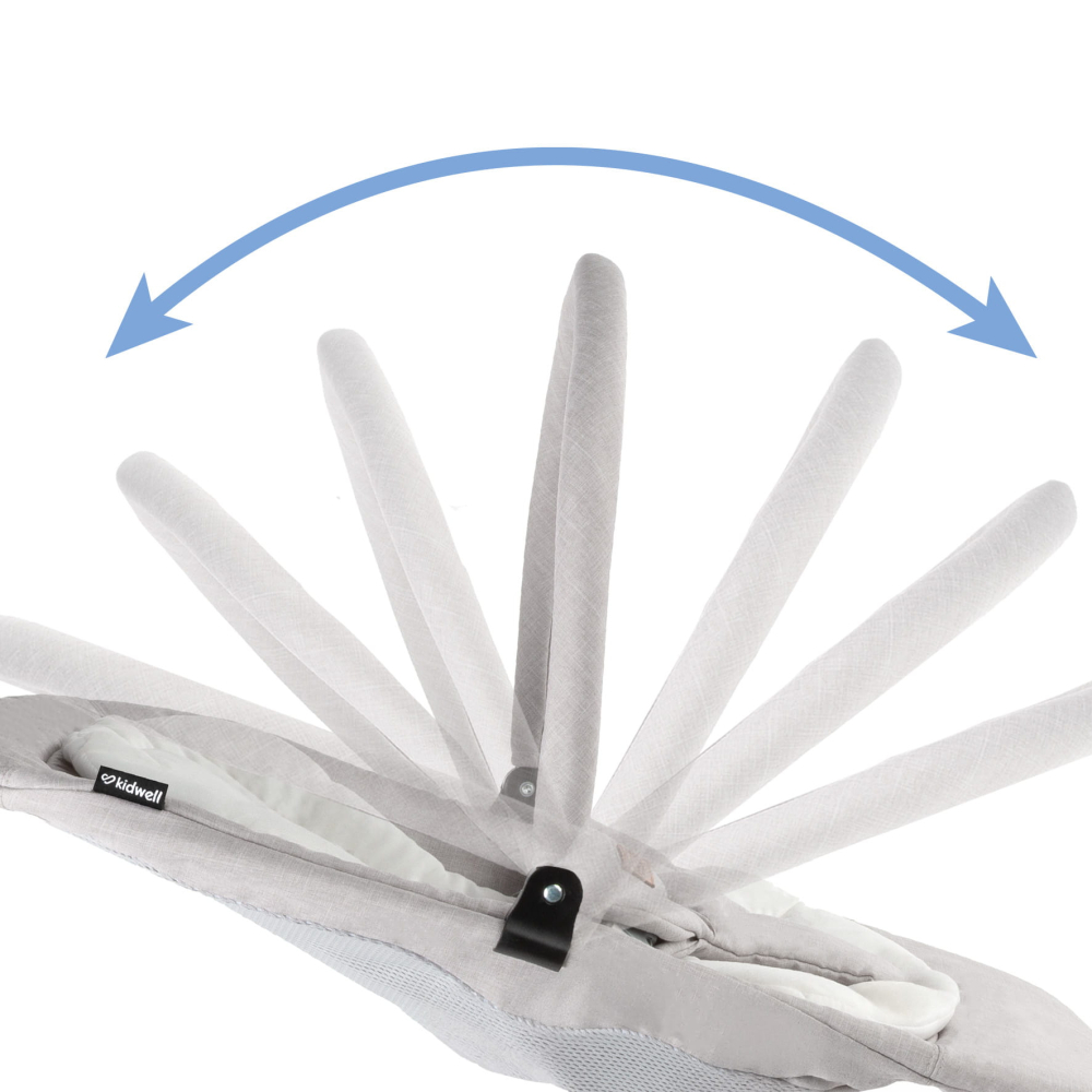 Balansoar pentru bebeluși Kidwell RUBI Gri/Alb – confort, siguranță și relaxare din primele zile [8]