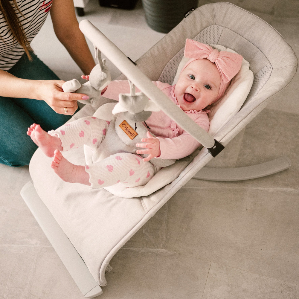 Balansoar pentru bebeluși Kidwell RUBI Verde/Negru – confort, siguranță și relaxare din primele zile [13]