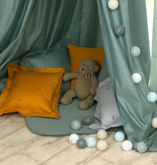 Baldachin suspendat multifunctional, Bumbac, 320x250 cm, Pure Verde Salvia [3]