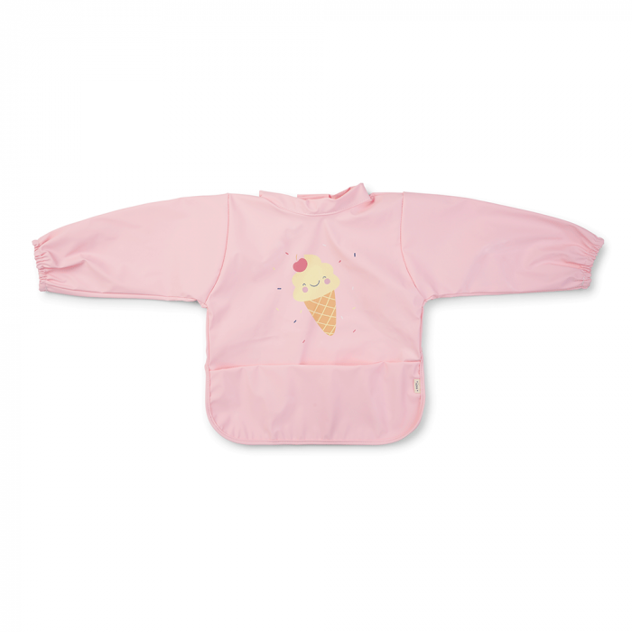 Baveta Impermeabila cu maneci si buzunar, reglabila, "Ice Cream" pink [2]