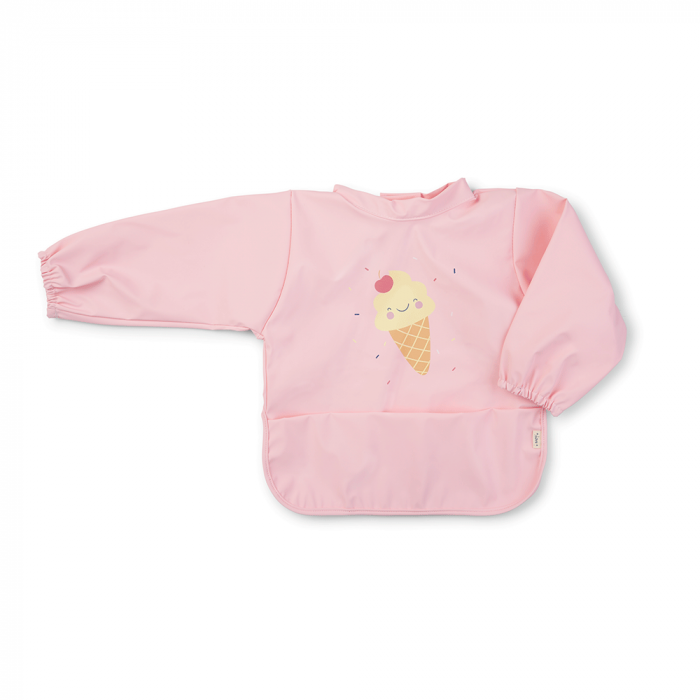 Baveta Impermeabila cu maneci si buzunar, reglabila, "Ice Cream" pink [3]
