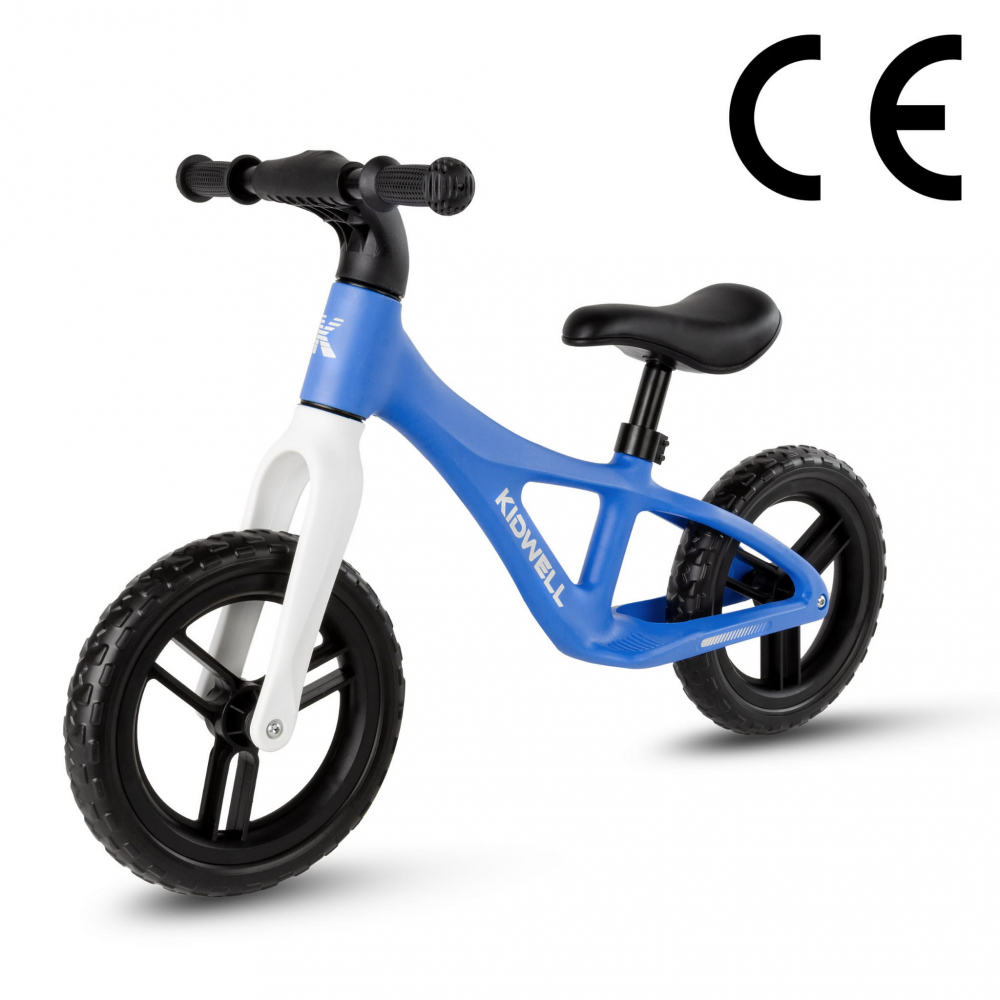 Bicicleta de echilibru fara pedale pentru copii, reglabila si roti Eva, ultra-usoara, Jogo Blue [4]