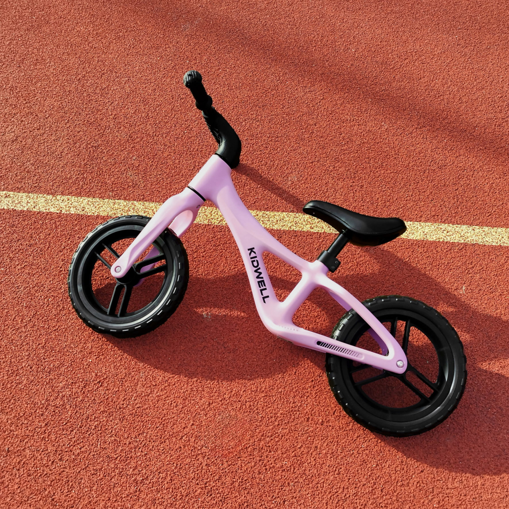 Bicicleta de echilibru fara pedale pentru copii, reglabila si roti Eva, ultra-usoara, Jogo Pink [8]
