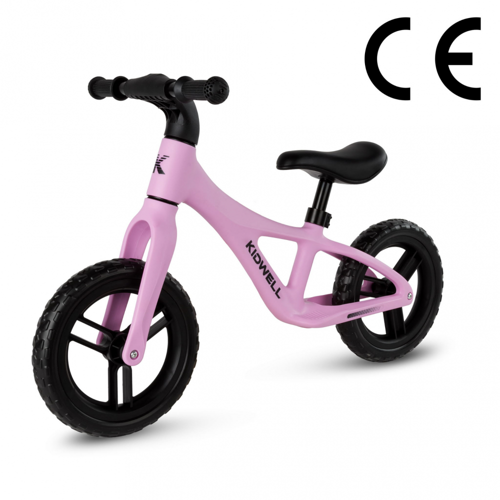 Bicicleta de echilibru fara pedale pentru copii, reglabila si roti Eva, ultra-usoara, Jogo Pink [4]