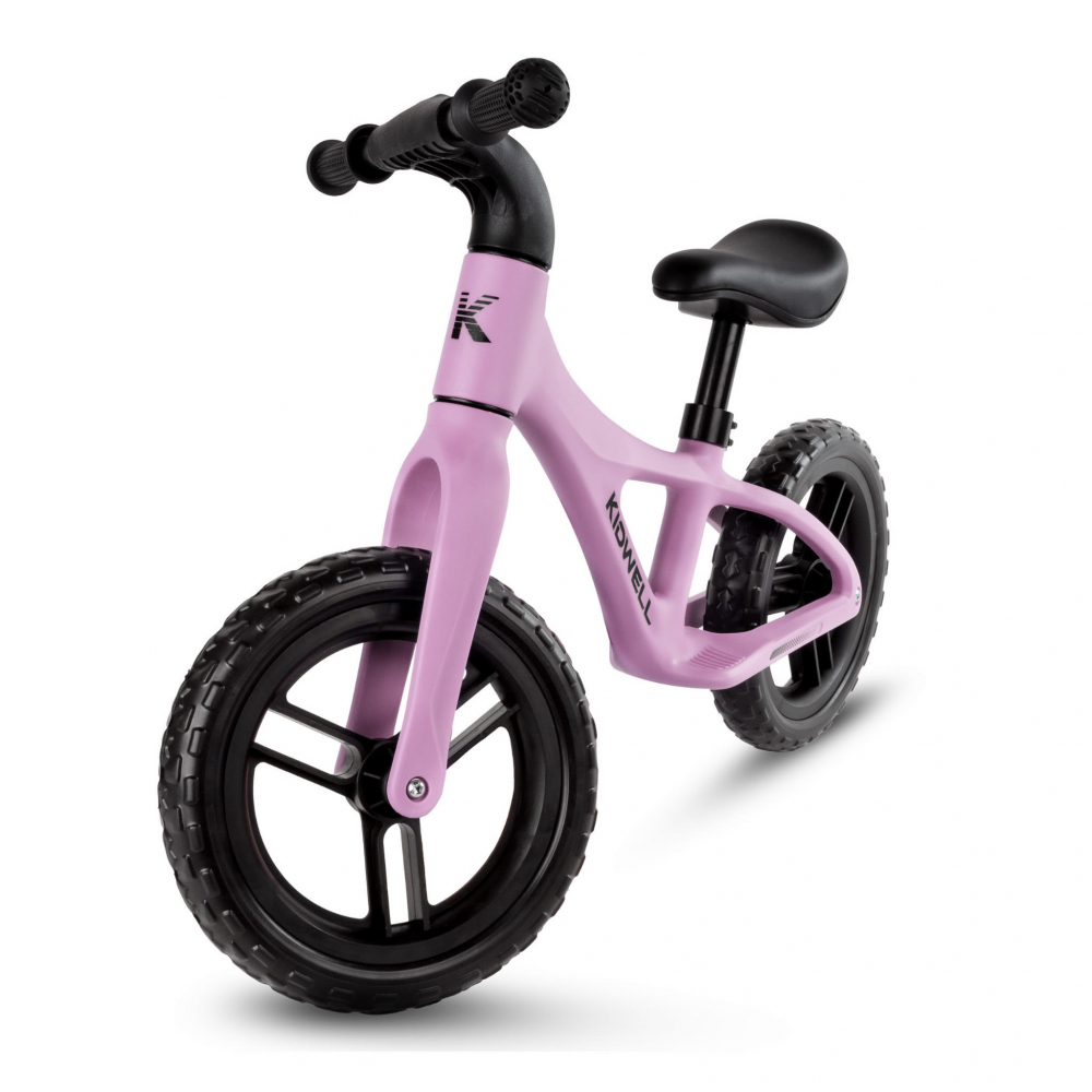 Bicicleta de echilibru fara pedale pentru copii, reglabila si roti Eva, ultra-usoara, Jogo Pink [2]