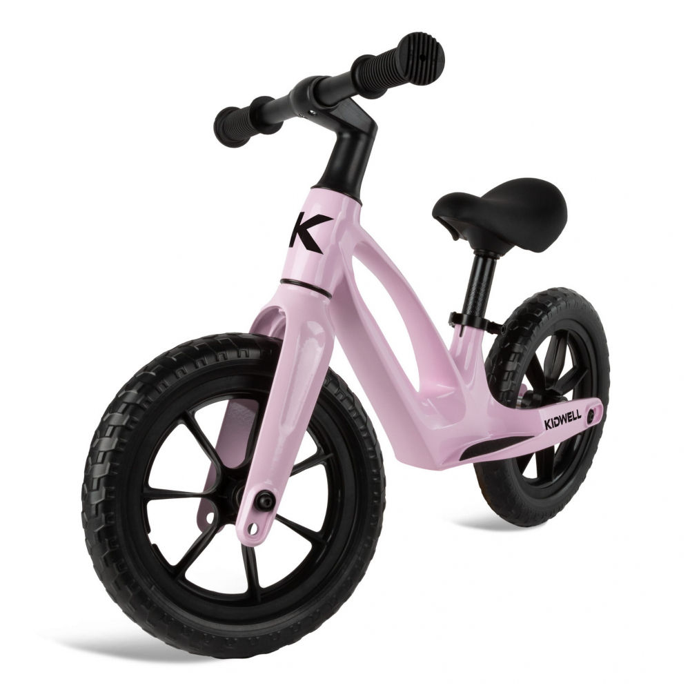 Bicicleta de echilibru fara pedale pentru copii, reglabila si roti Eva, ultra-usoara, Vito Pink [2]