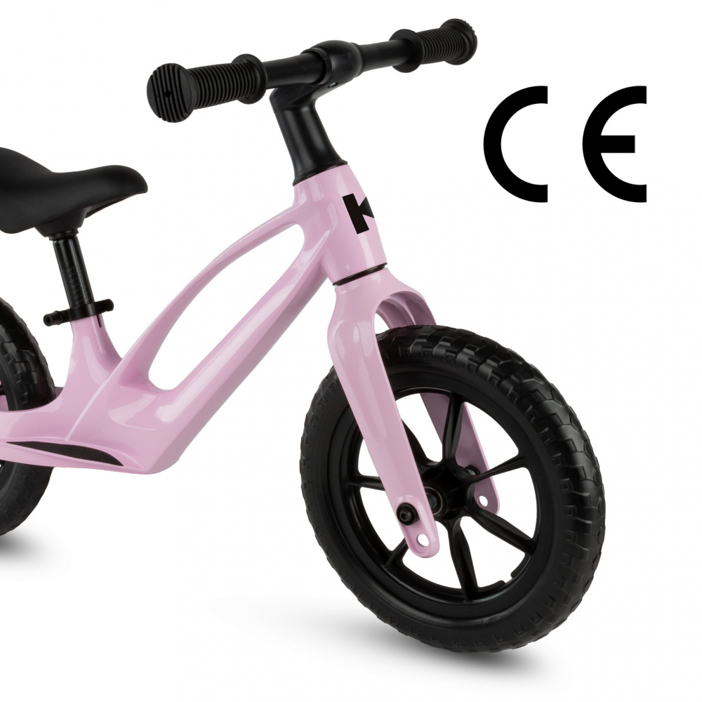 Bicicleta de echilibru fara pedale pentru copii, reglabila si roti Eva, ultra-usoara, Vito Pink [4]