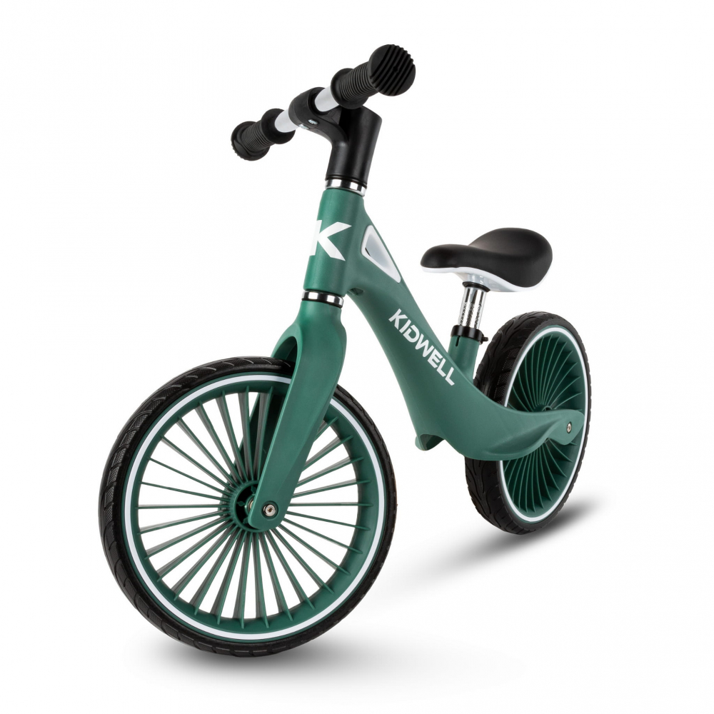 Bicicleta de echilibru fara pedale pentru copii, sa reglabila, 2 ani+, Nix Green, Kidwell [2]