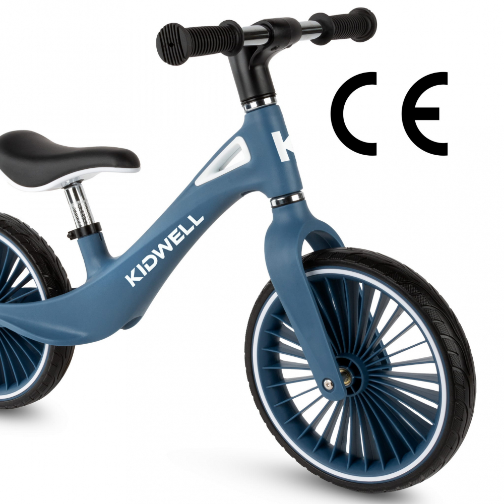 Bicicleta de echilibru fara pedale pentru copii, sa reglabila, 2 ani+, Nix Blue, Kidwell [4]